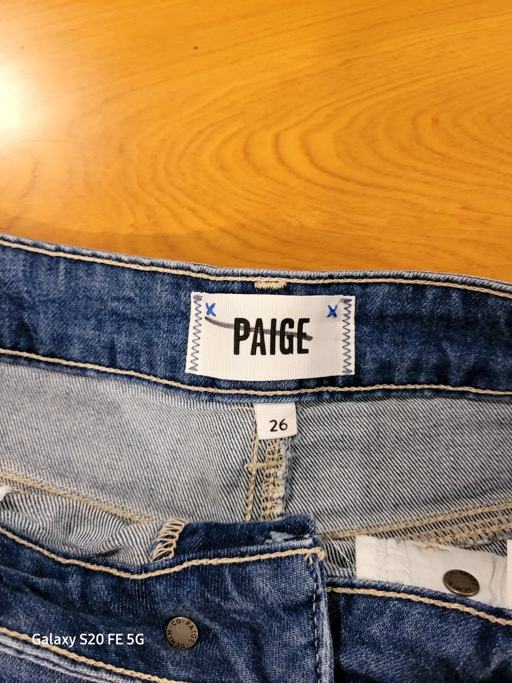 Paige Distressed Blue Denim Cutoff Shorts